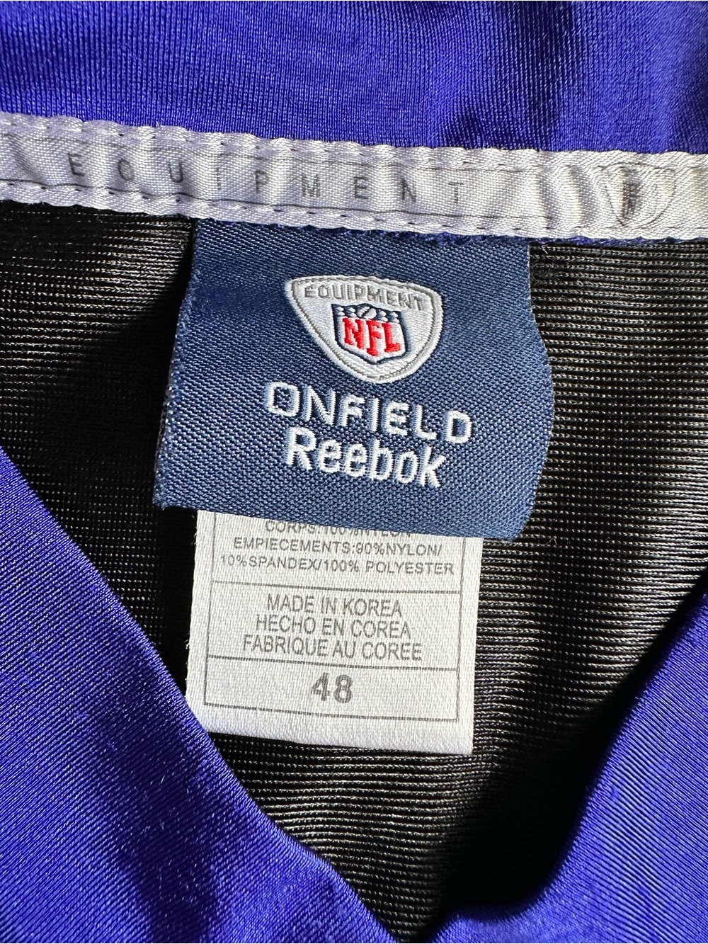 Reebok Ray Lewis Ravens 52 Black NFL Players Jersey Size 48 Large - Picture 4 of 12